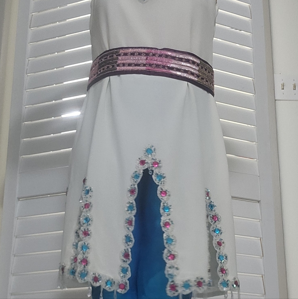 Handcraft beadwork & Sequin embroidery Purple Belt